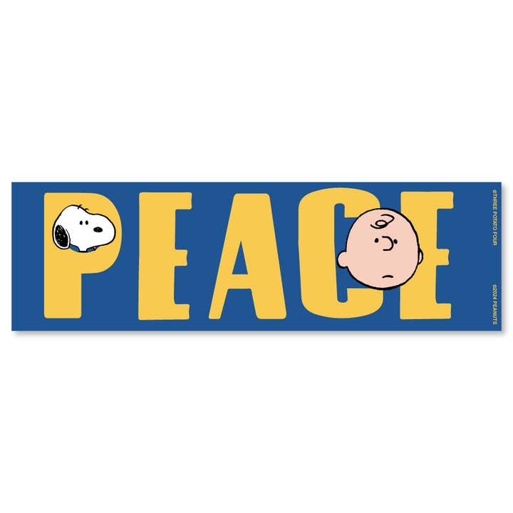 Three Potato Four - Vente Aimants - Aimant pare-chocs P4 x Peanuts® - Snoopy Peace