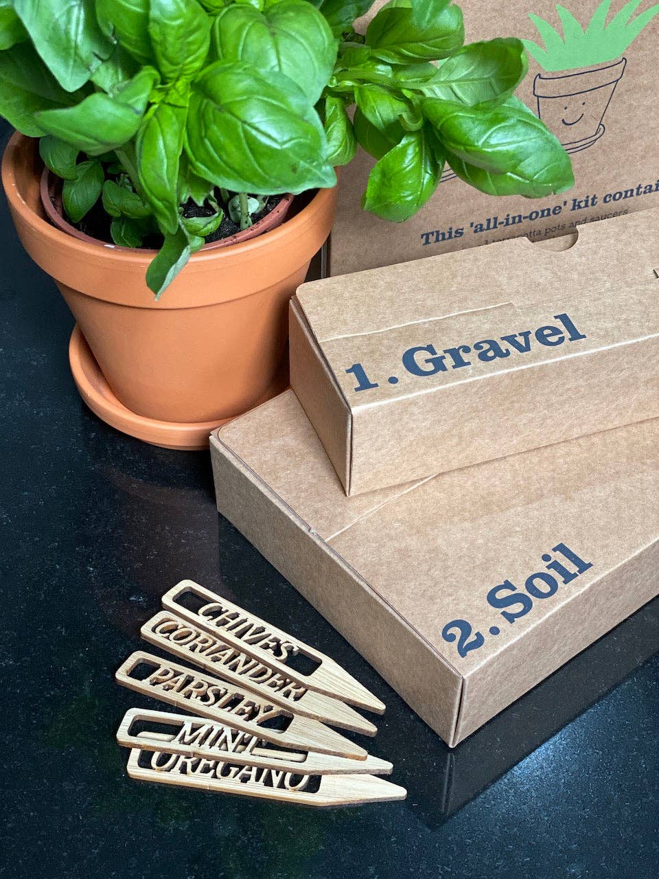 The Terracotta Herbs Company - Vente Graines de plantes - Kit d'herbes en terre cuite4