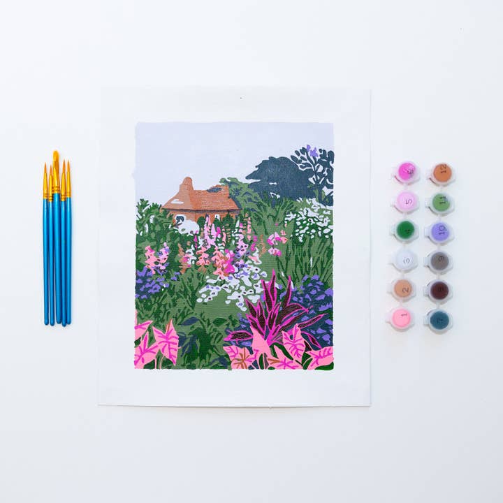 Lush Garden by Sarah Gesek Paint by Numbers Unframed Mini for wholesale by paint anywhere