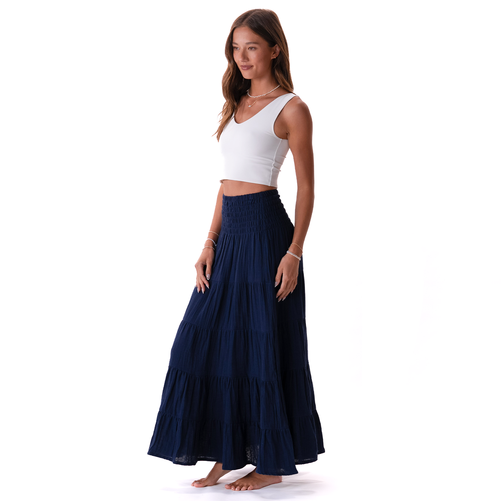Lotus and Luna - Wholesale Skirt - Women's - Oxford Sundrift Skirt3