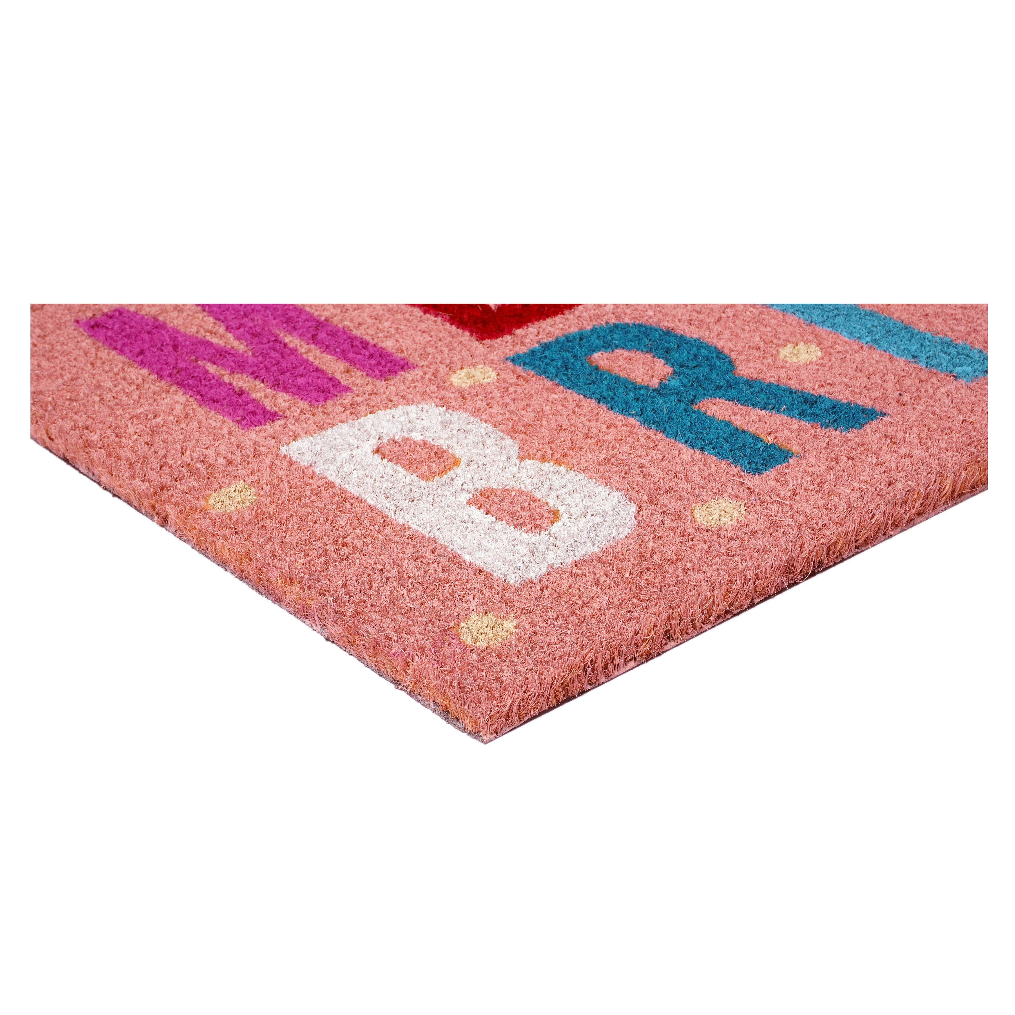 Calloway Mills – wholesale Door mat – Pink Christmas Merry & Bright Doormat4