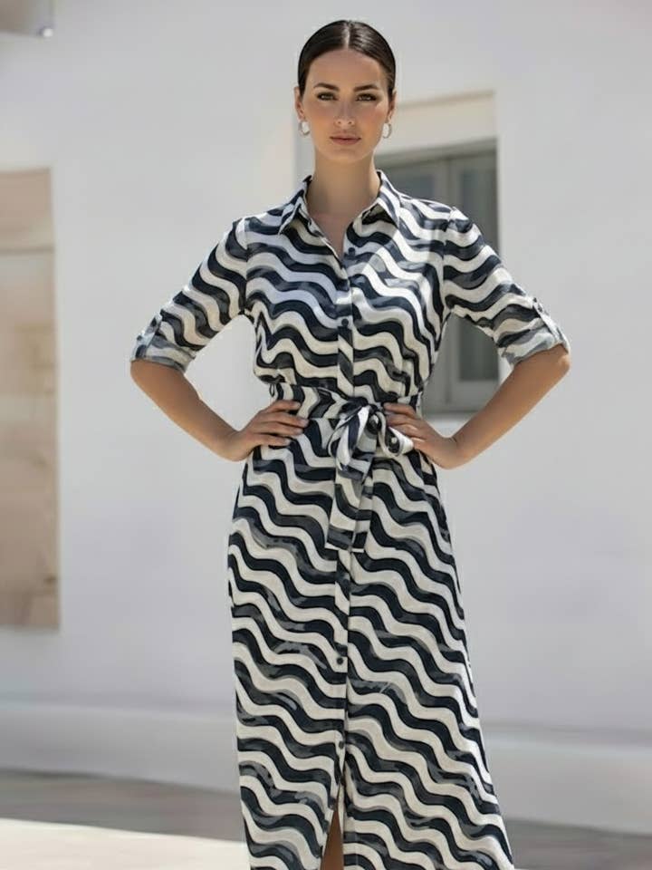 Stellino - Wholesale Dress – Women's - Livia Dress | Navy0