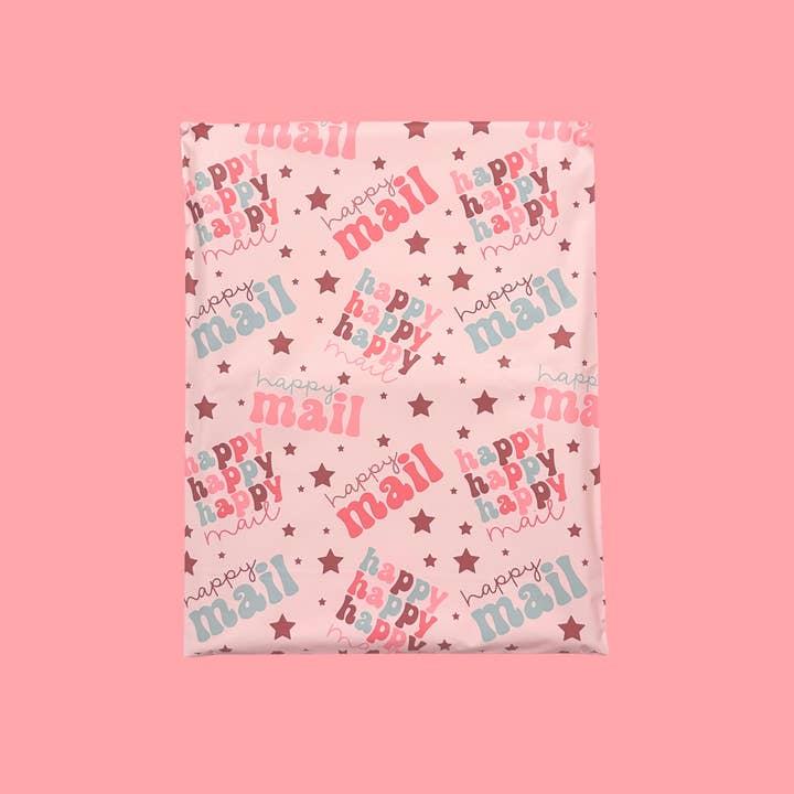 Marley Rae Mailers - Wholesale Envelopes - 10x13 Premium Poly Mailer- Happy Mail
