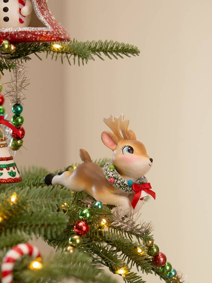 Leaping High Reindeer for wholesale by Bethany Lowe Designs