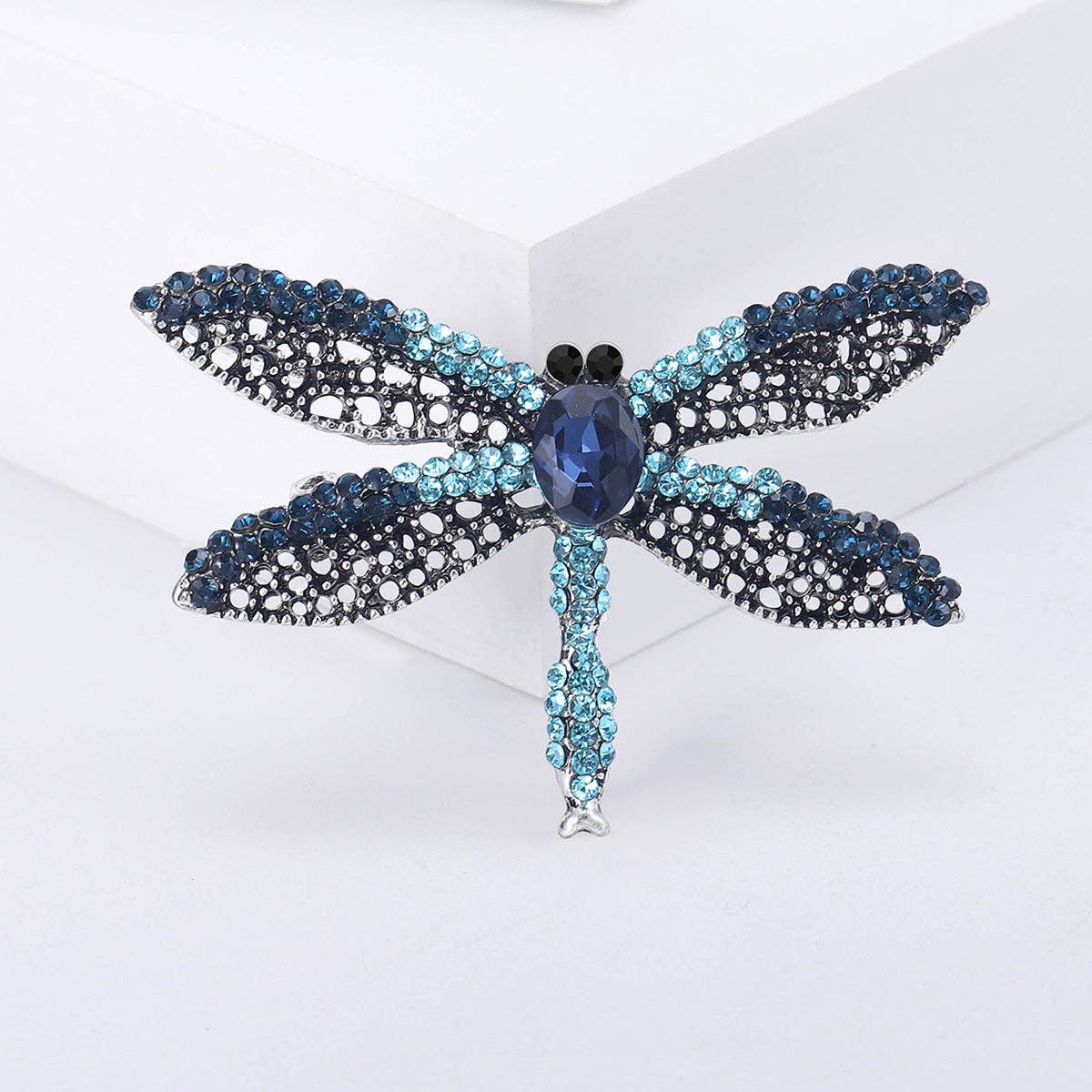 Ole - Wholesale Broche - Libelle Legering Strass Broche PA57612