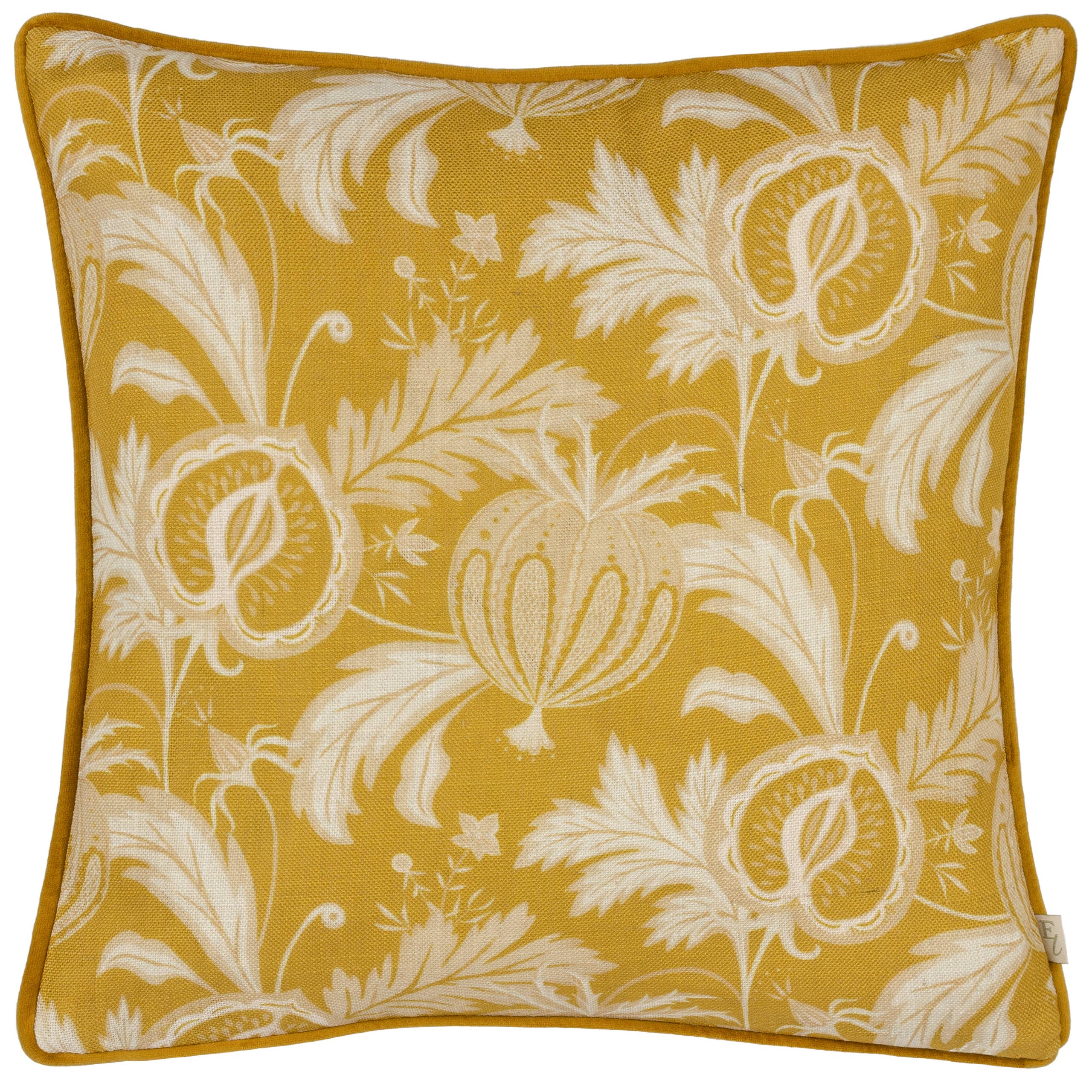 Chatsworth Heirloom Piped Cushion Saffron for wholesale on Faire1