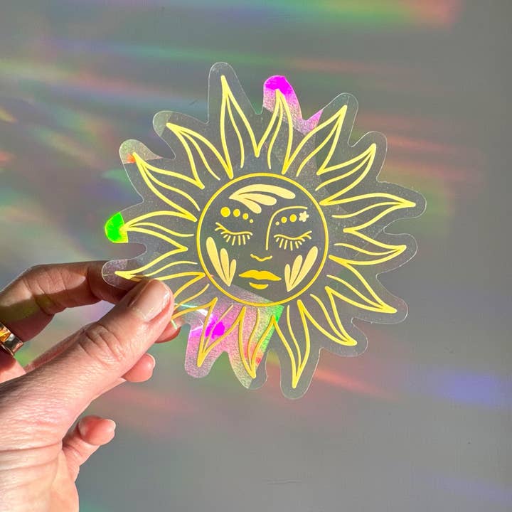 Ten By Ten - Wholesale Suncatcher - Sun Goddess Suncatcher Sticker Rainbow Window Decal4