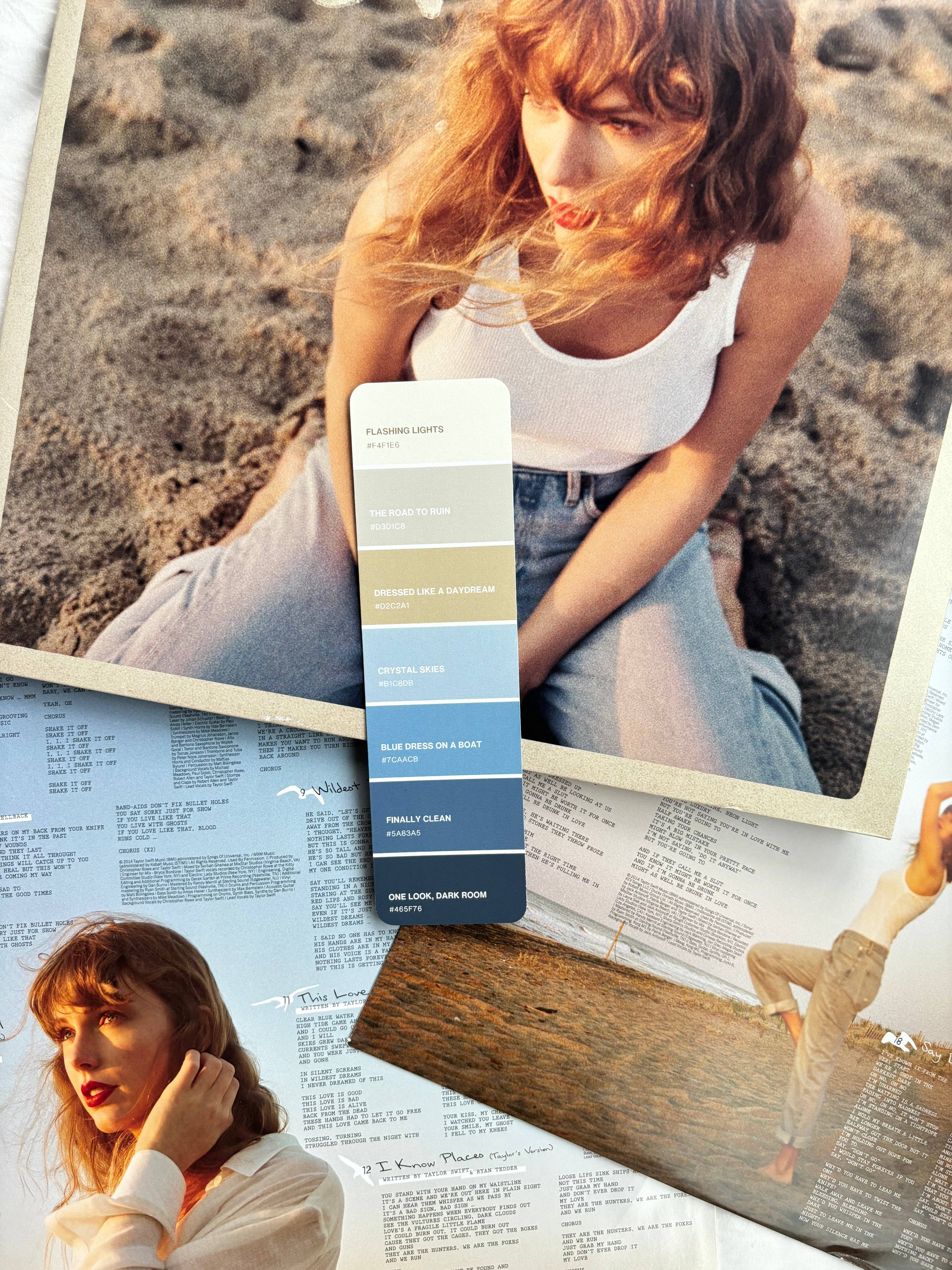 REMOVED BRAND - Wholesale Bookmark - 1989 (Taylor's Version) Era Paint Swatch Bookmark1