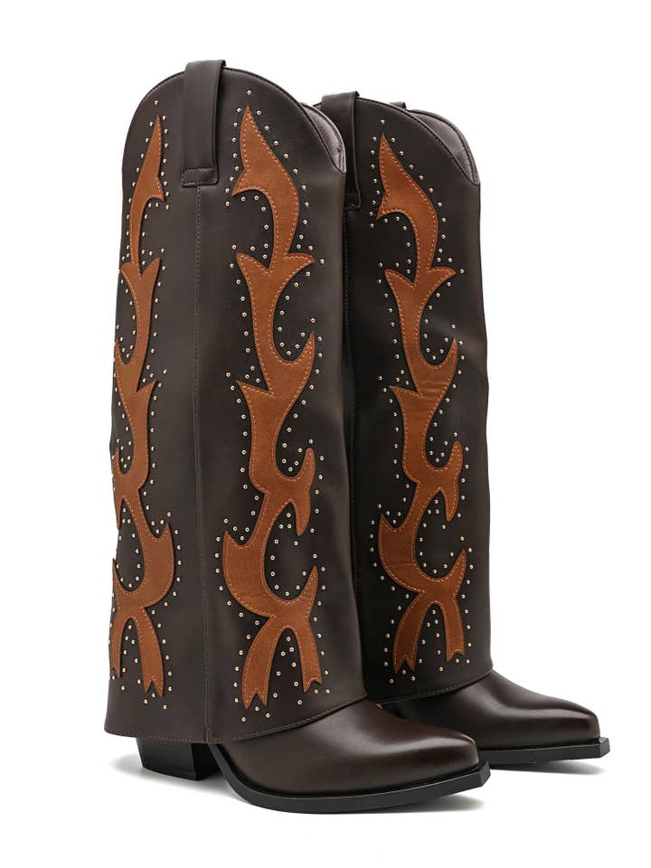 ISABAC - Wholesale Cowboy Boots - Women's - Stivali Texani - 6922 Brown1