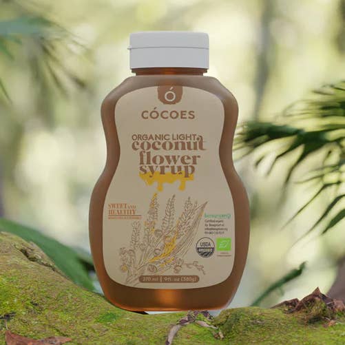Cocoes Organic Coconut Flower Syrup Light 8.5oz for wholesale by CÓCOES