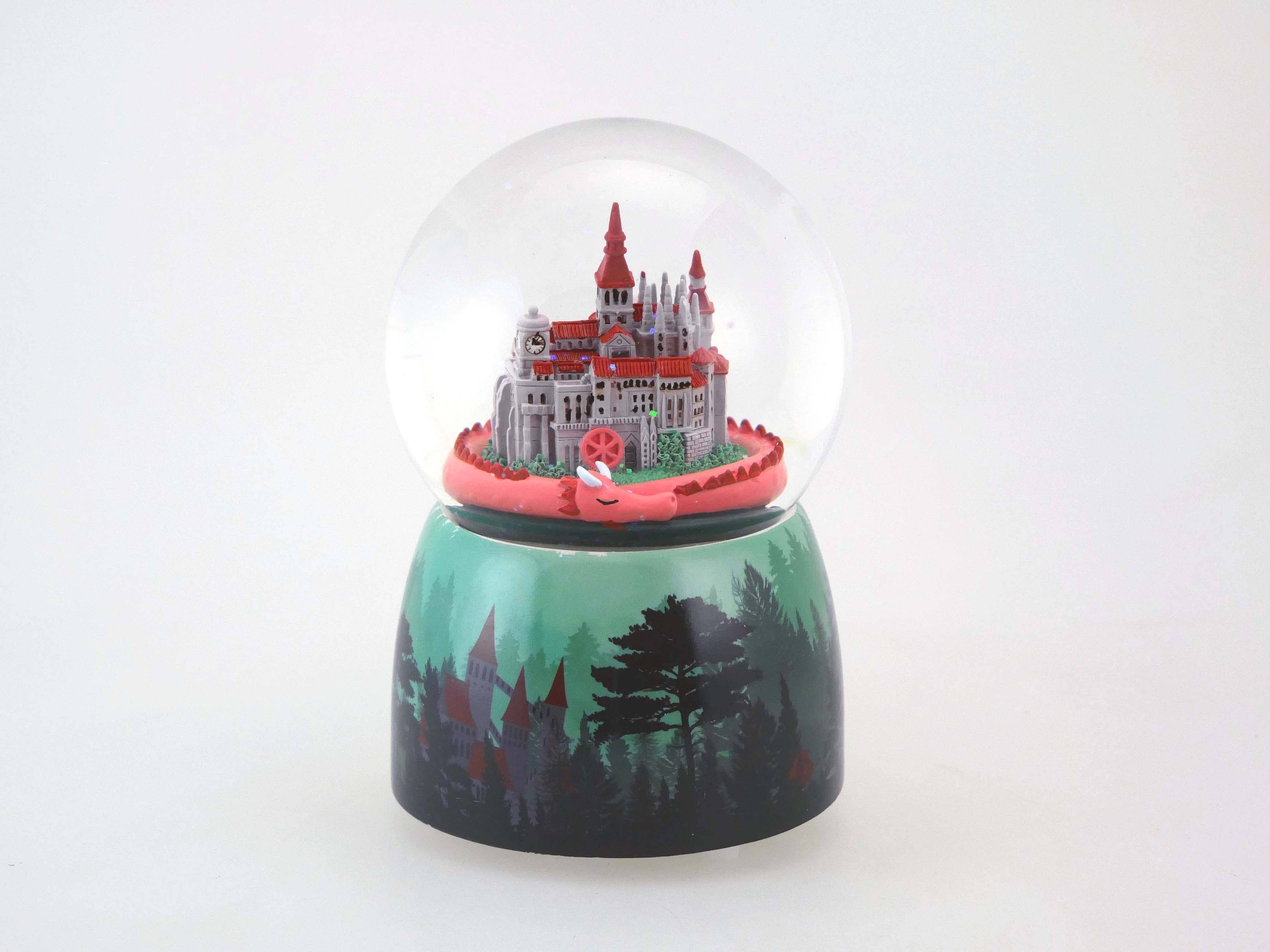 Musicbox Kingdom - Wholesale Snow Globe - Glitter Globe 100mm Dragon0
