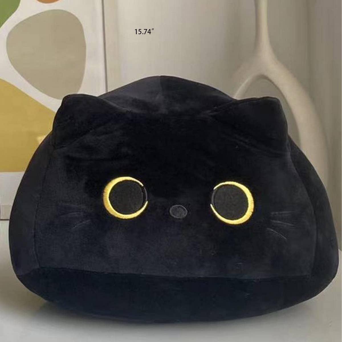 CUTE BLACK CAT PLUSH TOY PILLOW_CWMM0862 for wholesale on Faire9