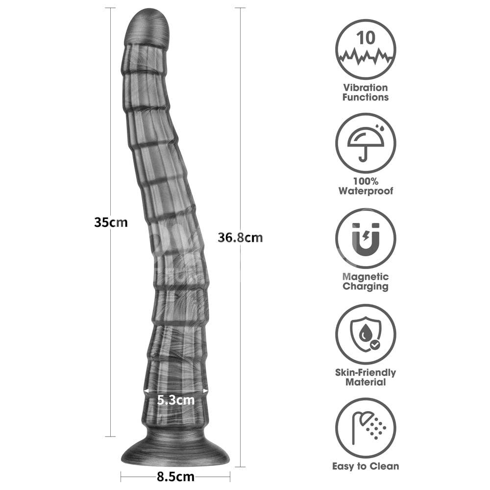 LOVETOY - Wholesale Sex Toy - 14.5" King Sized Vibrating Vibrax Slider2