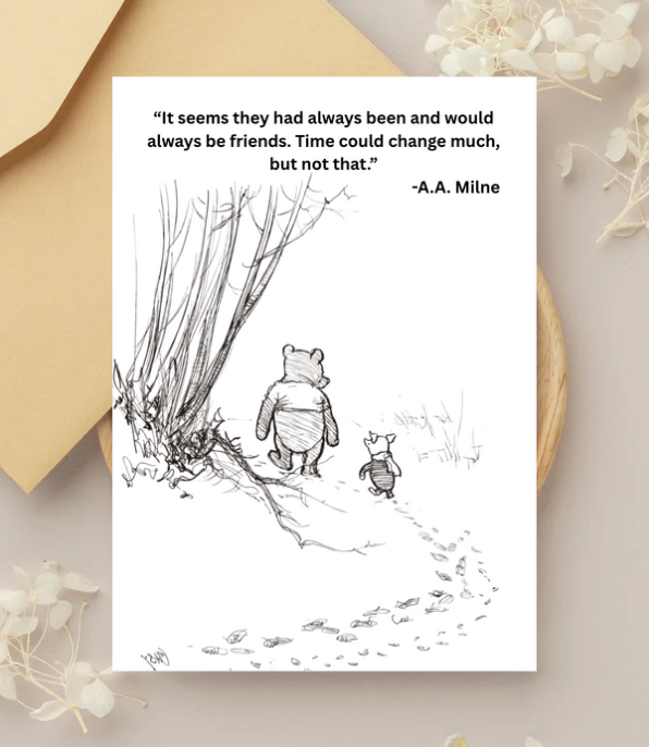 Party Collective - Wholesale Friendship Card - Winnie the Pooh Card1