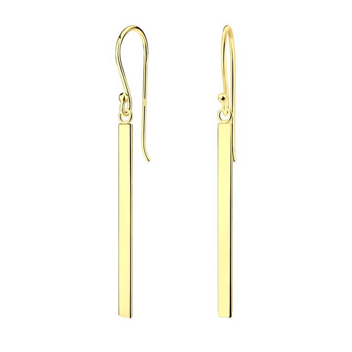 boucles d'oreilles Sleek Bar Drop pour la vente par Something Silver