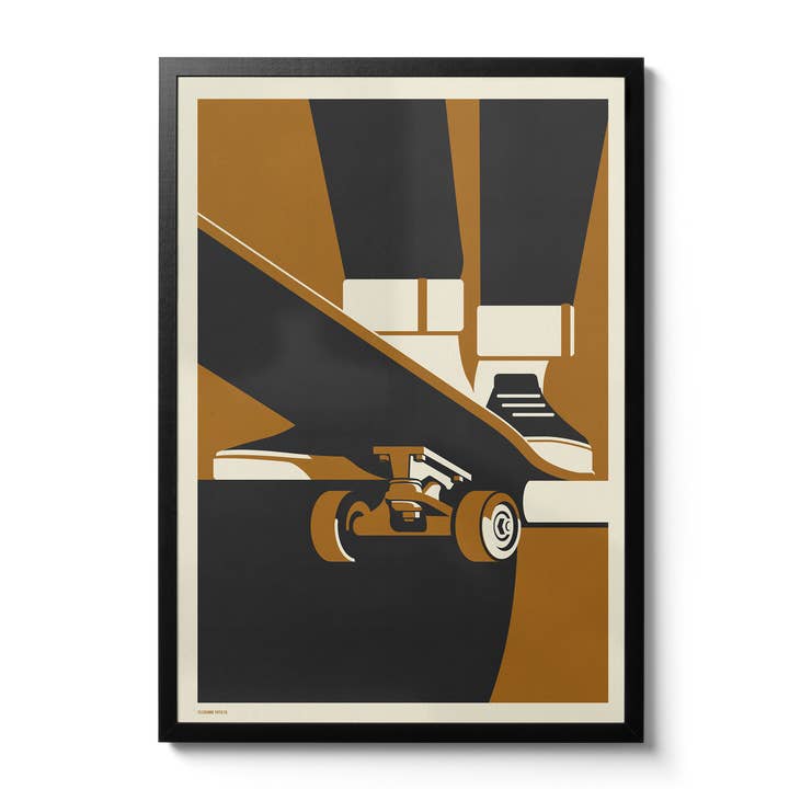 Telegramme Paper Co. – wholesale Art print – Drop in Skateboarder Print