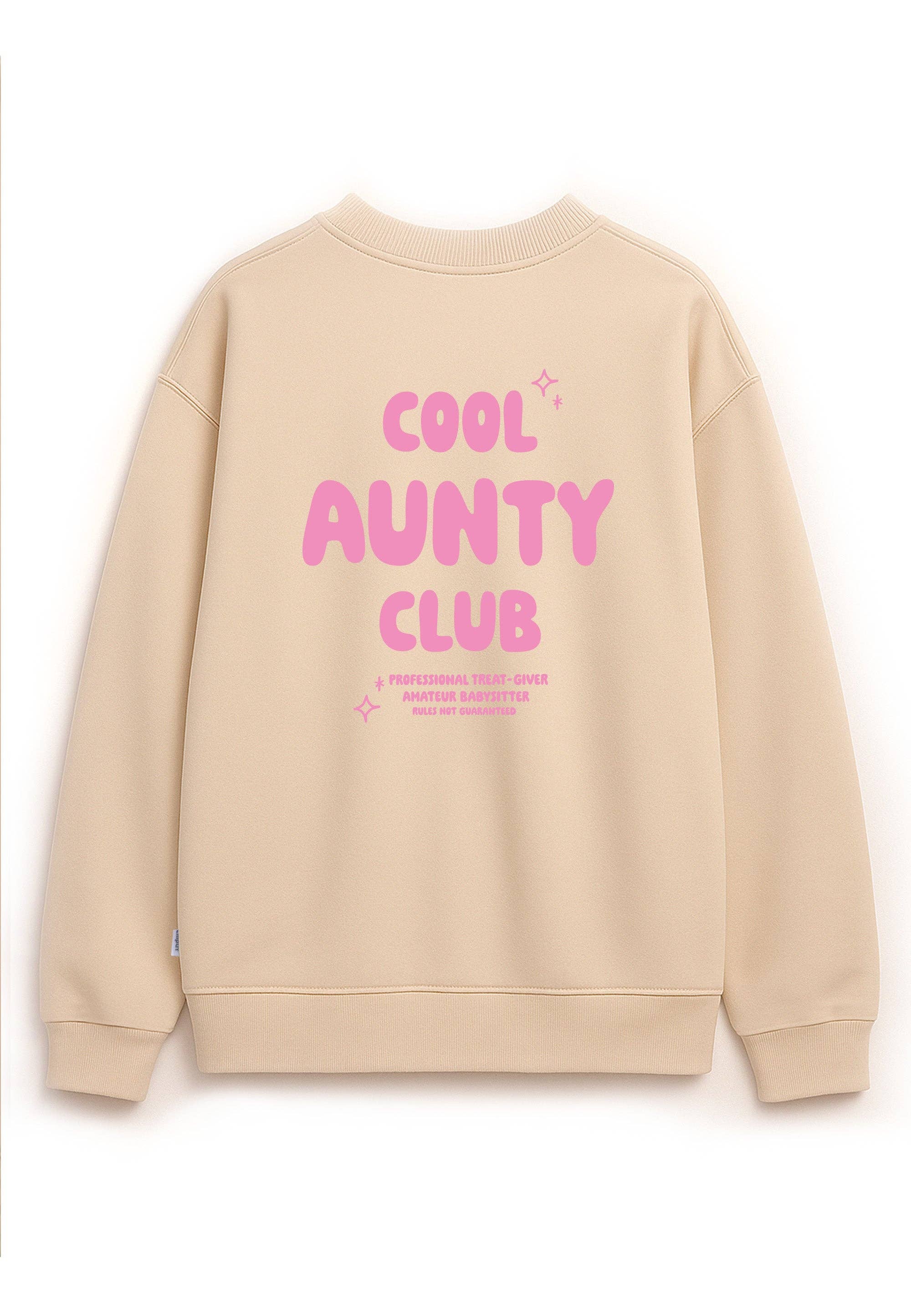 Liliput - Wholesale Graphic Sweatshirt - Women's - Adult sweatshirt beige Cool Aunty Club3
