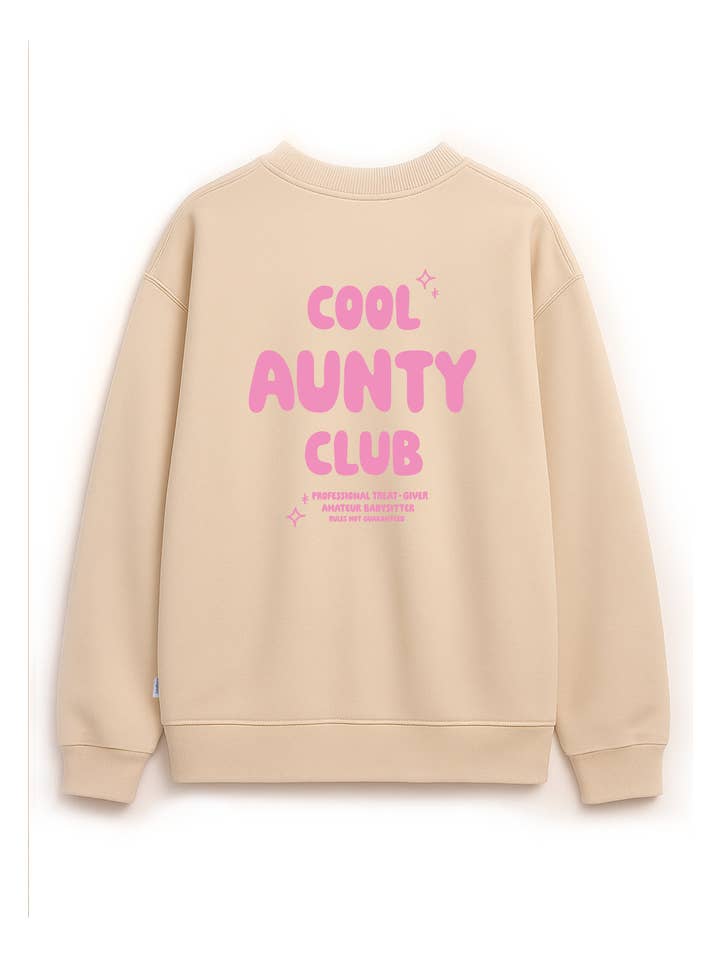 Liliput – Camisola gráfica - Mulher por atacado – Moletom bege adulto Cool Aunty Club3