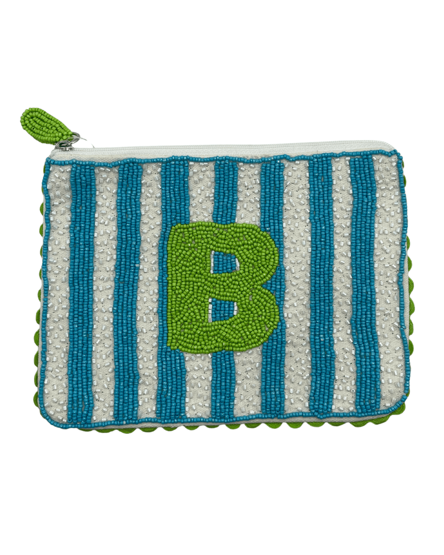 Pizzazz, Inc. – estojo - Mulher por atacado – Bolsas de Moedas com Missangas Iniciais1