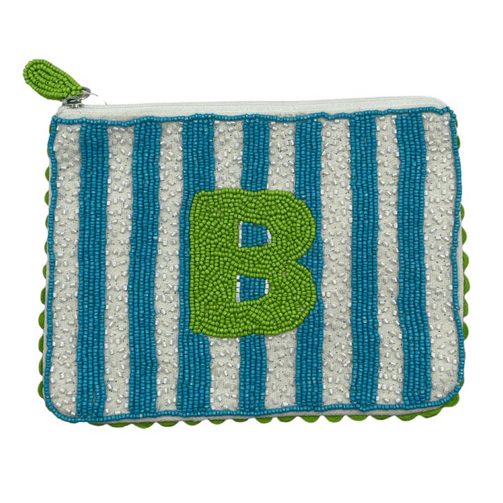 Pizzazz, Inc. - Wholesale Pouch - Women's - Initial Beaded Coin Pouches1