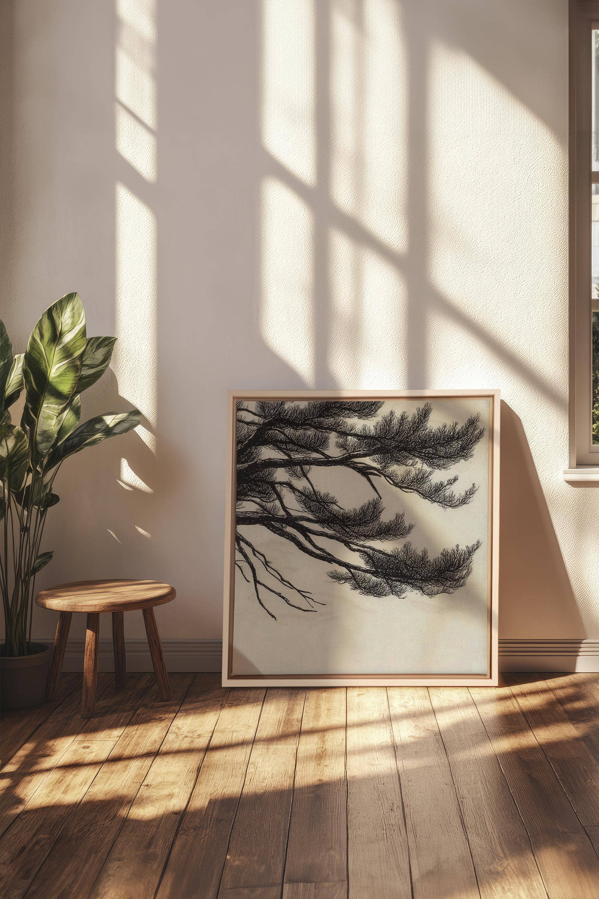 Oleka Canvas - Wholesale Art Print - WINDSWEPT PINES, canvas wall art print3