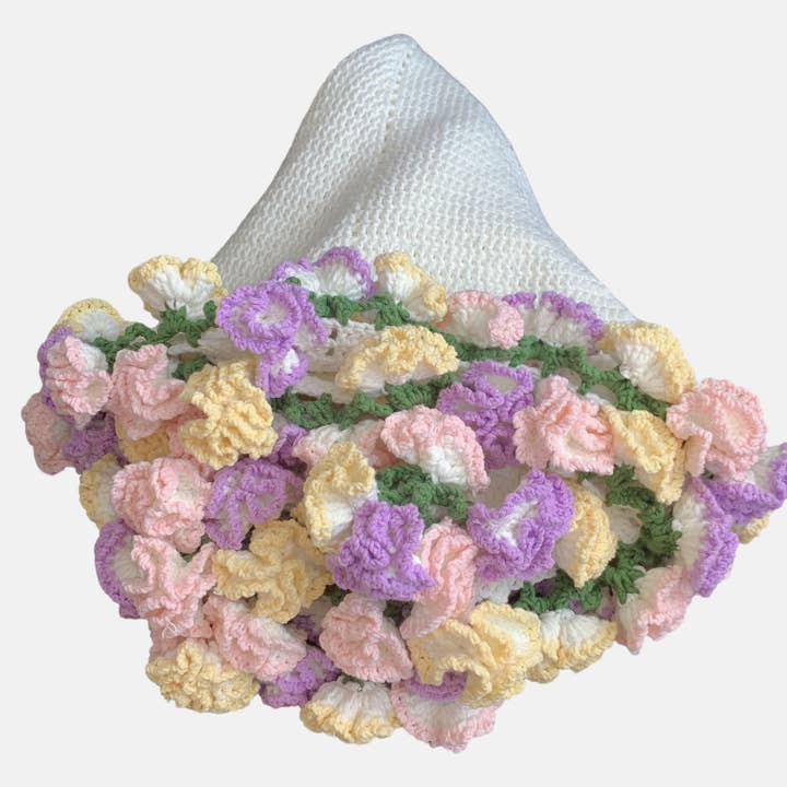 Crochet Carnation Blanket , gifts for her for wholesale by Lilyrosy(Duty free)