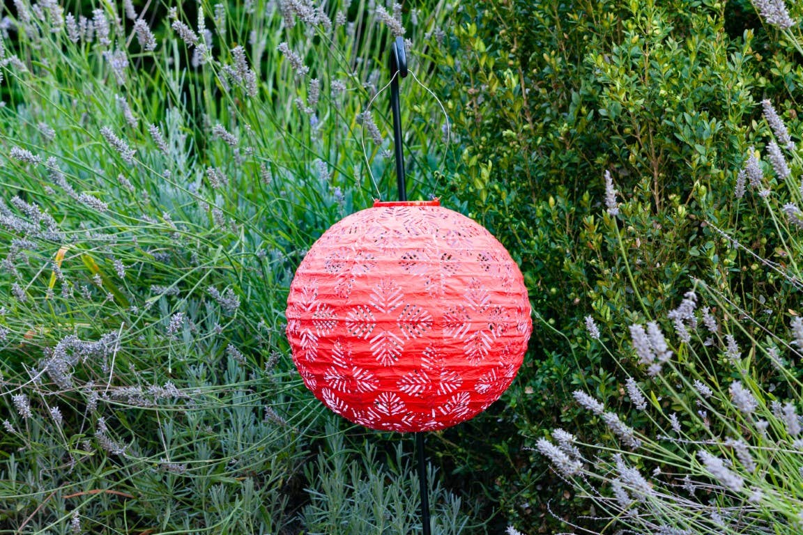 Allsop Home & Garden - Wholesale Outdoor/Lawn Light - Stella Brights 12" Globe Solar Lantern - Chili3