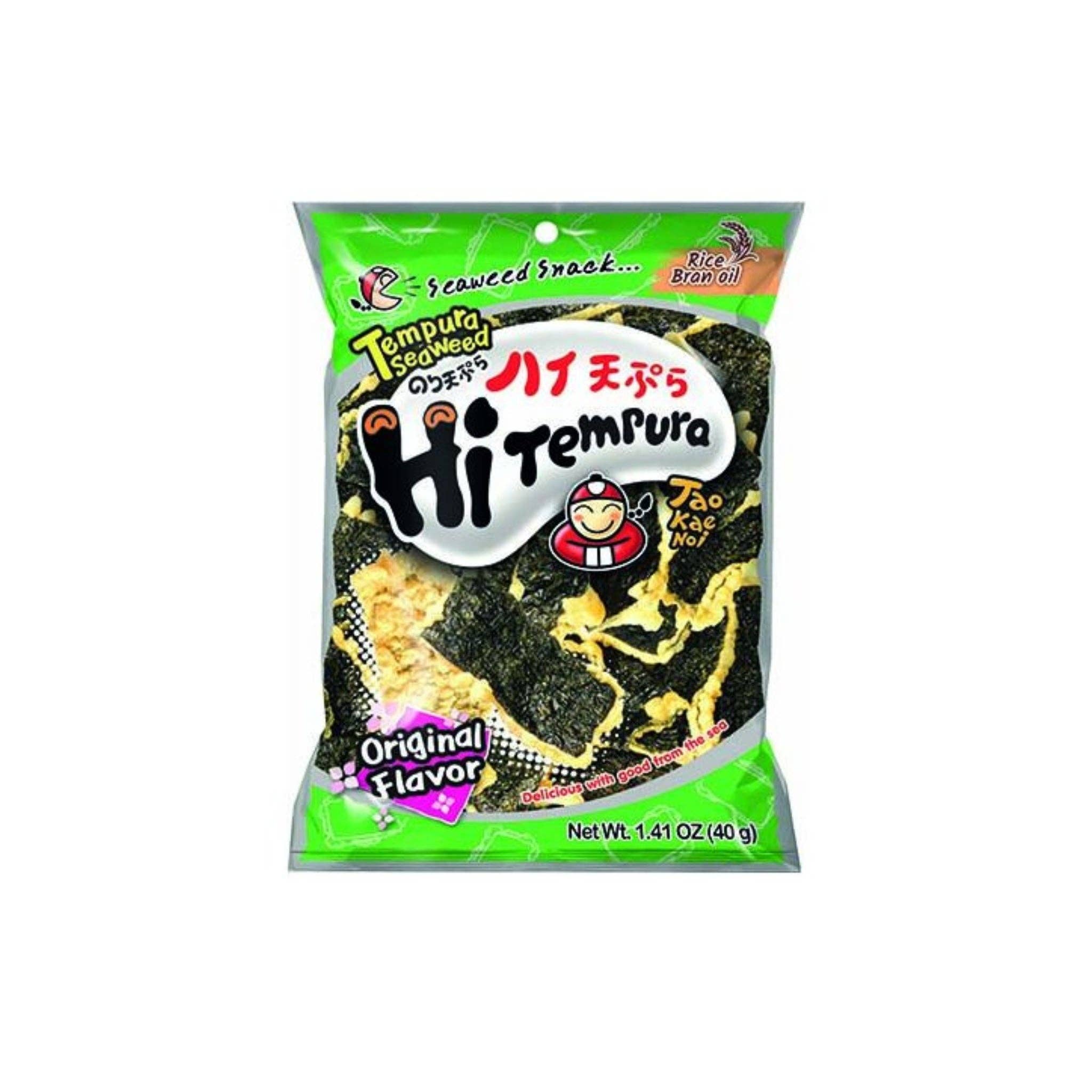 utoppa GmbH - Wholesale Crisps - Tao Kae Noi Seaweed Snack Tempura Original 40 g0