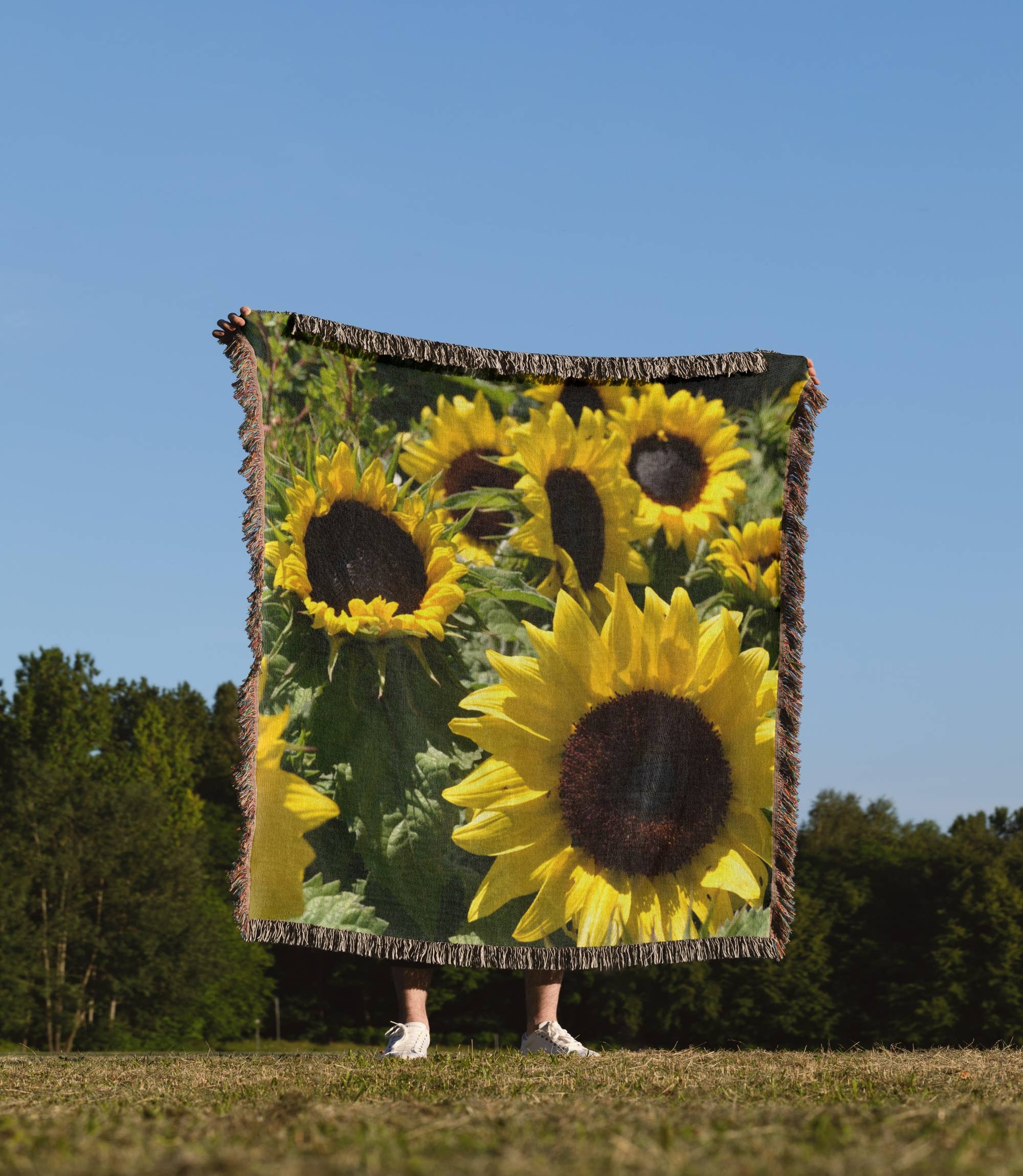 3dRose - Vente Plaids - 3dRose, Champ de Tournesols, Couverture1