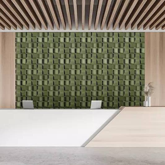 Dekostyl - Wholesale Wall Accent - 3D Wall Panels Cork Acoustic Panels Concave