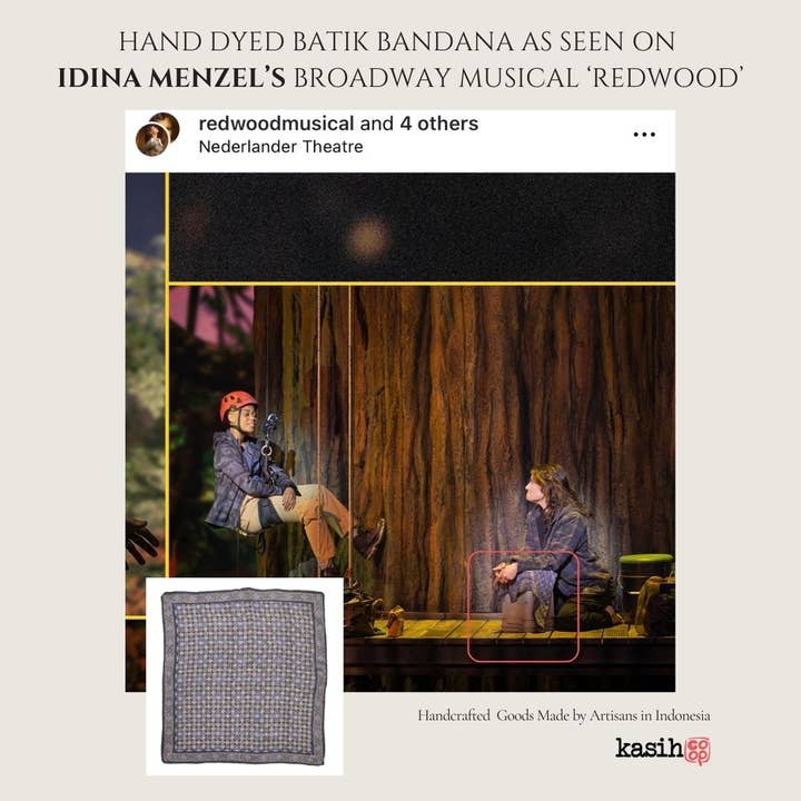 Kasih Co-op - Wholesale Bandana - Unisex - Batik Bandana - Soft Lightweight Cotton, Charcoal Gray, Men