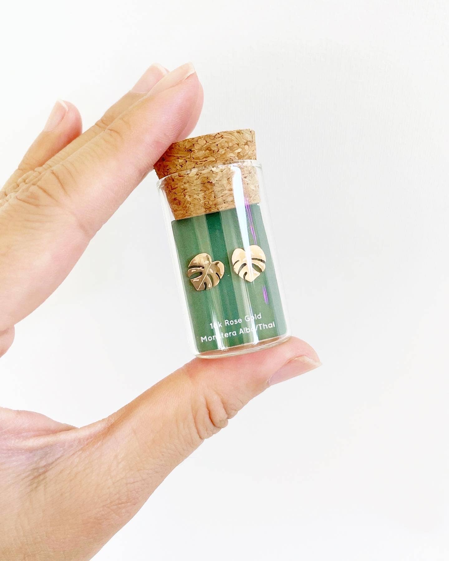 Dainty Little Tiny Things - Wholesale Stud/Post Earrings - Monstera Albo & Thai Constellation Plant Studs1