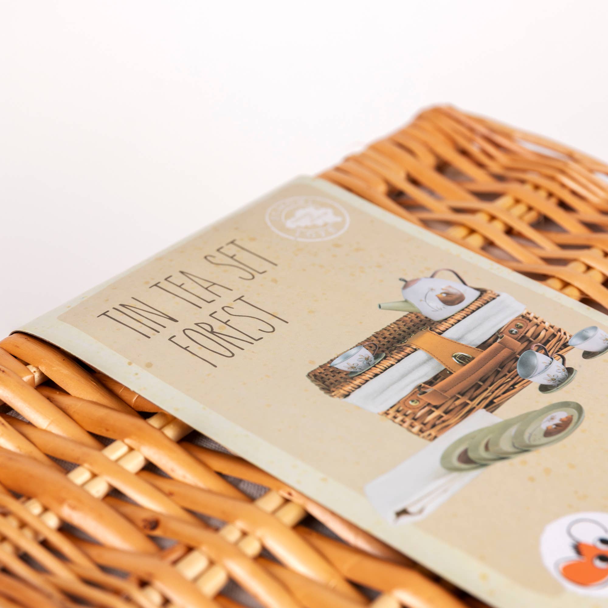 Egmont - Wholesale Toy Set - Kids - Forest Tin Tea Set In a Wicker Case13