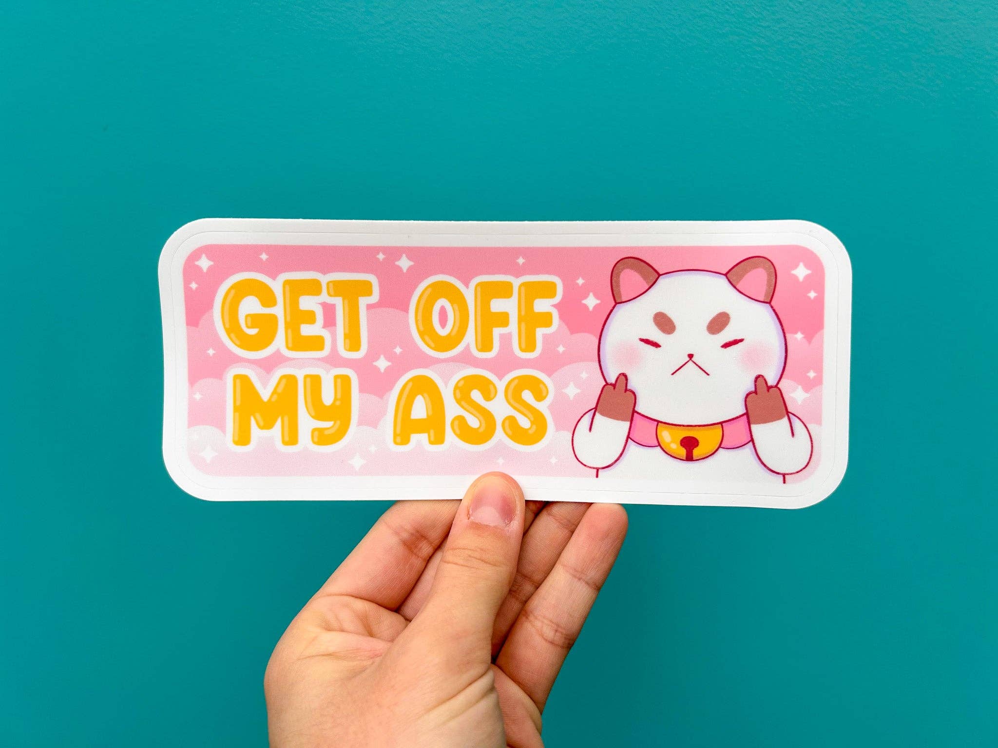 Hollandaize Art – Engroshandel Klistermærke – Gå Af Min Røv Puppycat Bumper Sticker5