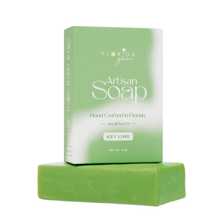 Handmade Key Lime Soap for wholesale by Florida Glow