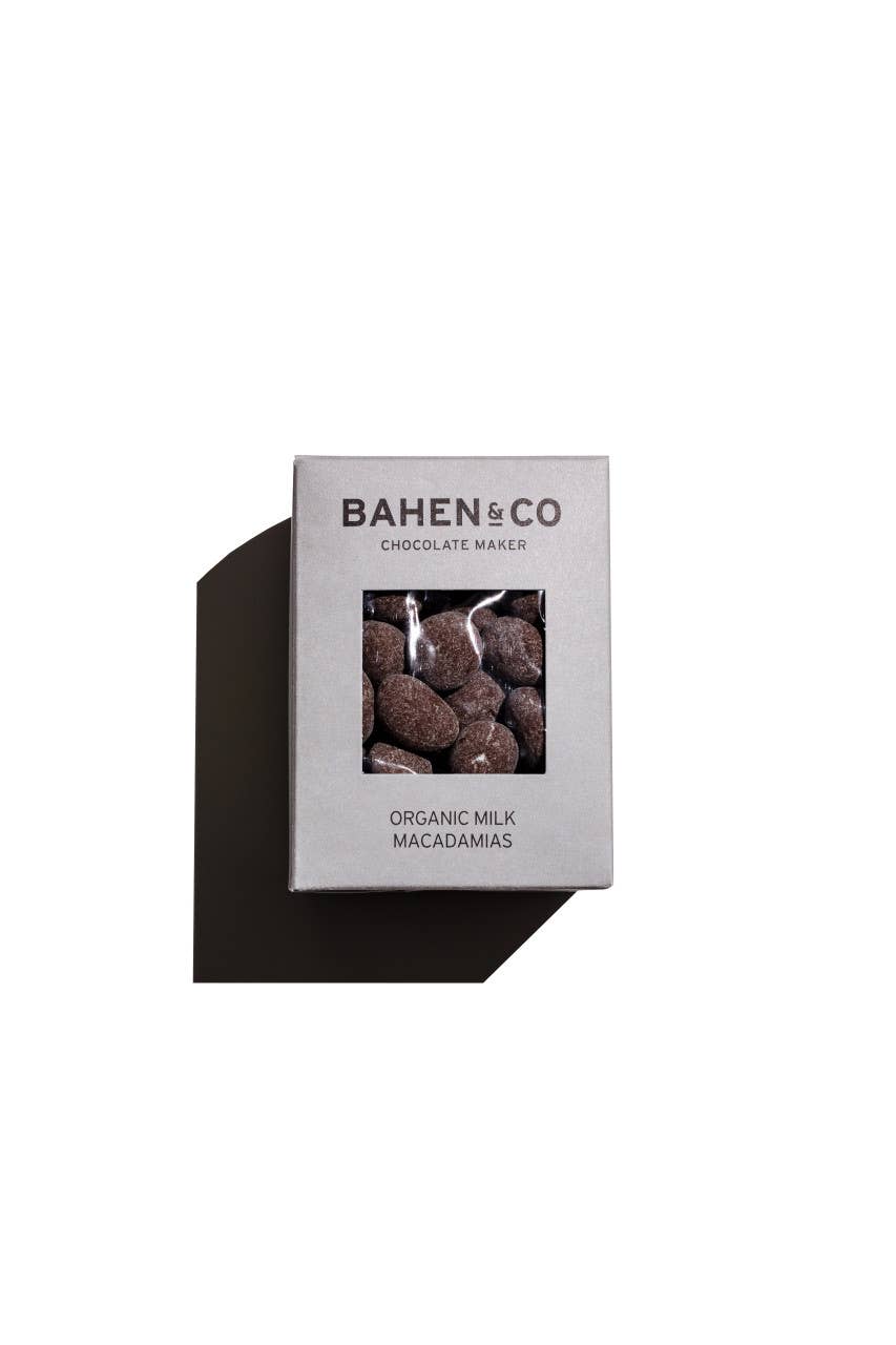 Bahen & Co - Wholesale Chocolate Covered Sweets - Organic Milk Macadamias Chocolate
