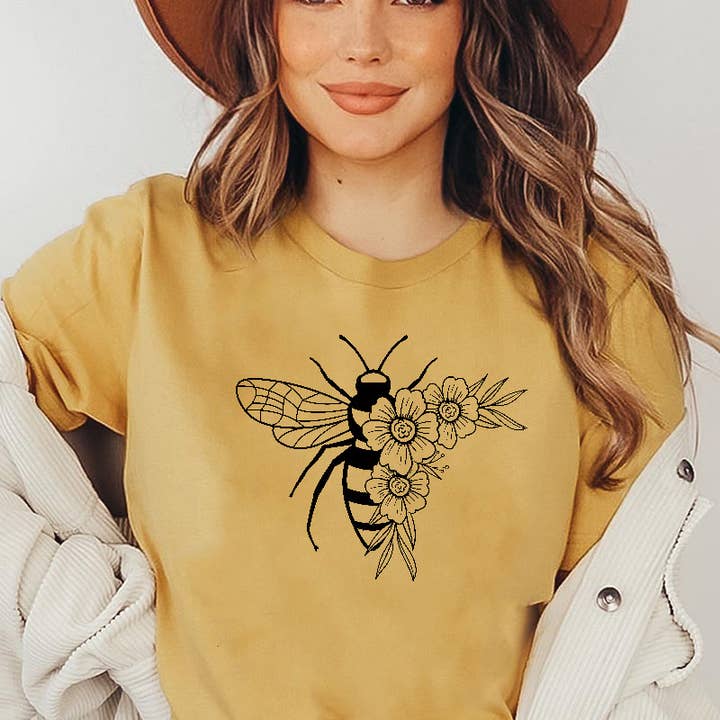 Camiseta Honey Bee/Flower Bee Farm para venta al por mayor de One Nine