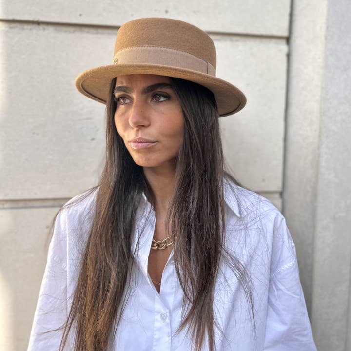 JOE & MEY Chapeaux Bonnet echarpe - Wholesale Fedora - Women's - Ben Canotier Small Edge 5 cm57