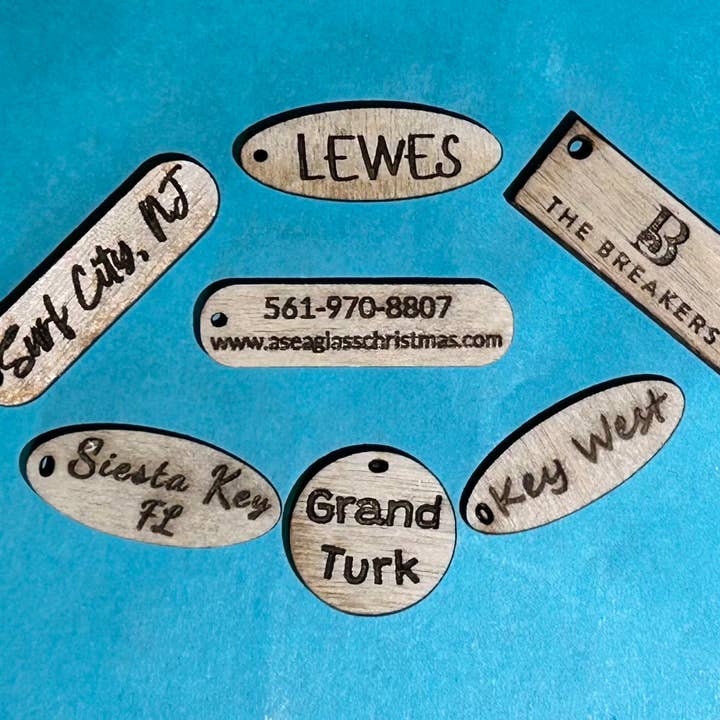 A SEAGLASS CREATION/SALTY SIGNS DESIGNS - Wholesale Ornament - Mini Tree Seaglass Christmas Ornament 4