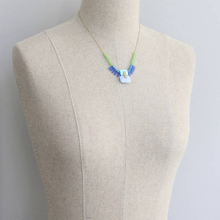 David Aubrey Jewelry - Wholesale Pendant/Charm Necklace - KYL617 vintage glass necklace