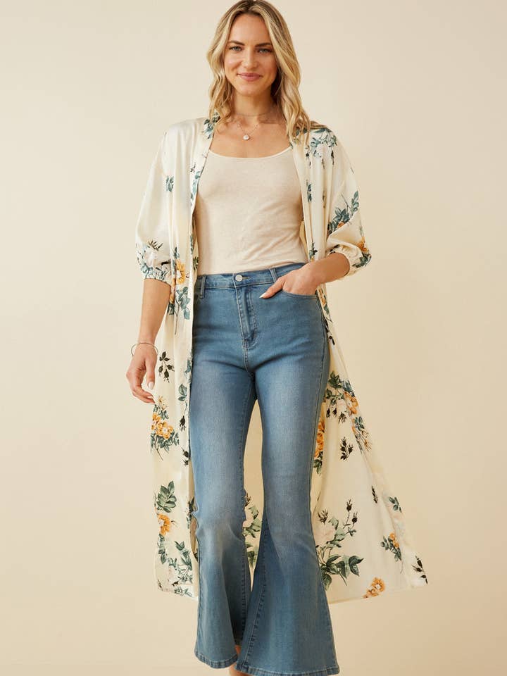 Plumero abierto floral de satén para mujer para venta al por mayor de Hayden LA