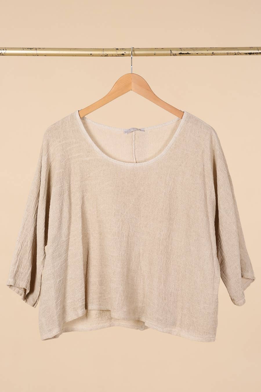 la maison des fibres naturelles – wholesale T-shirt – women's – TOP 3791 90% COTTON 10% LINEN19