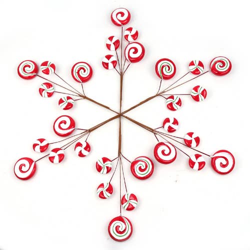 Larksilk - Wholesale Christmas decoration - Peppermint Candy Lollipop-15In.(6Pack)Christmas Collection2