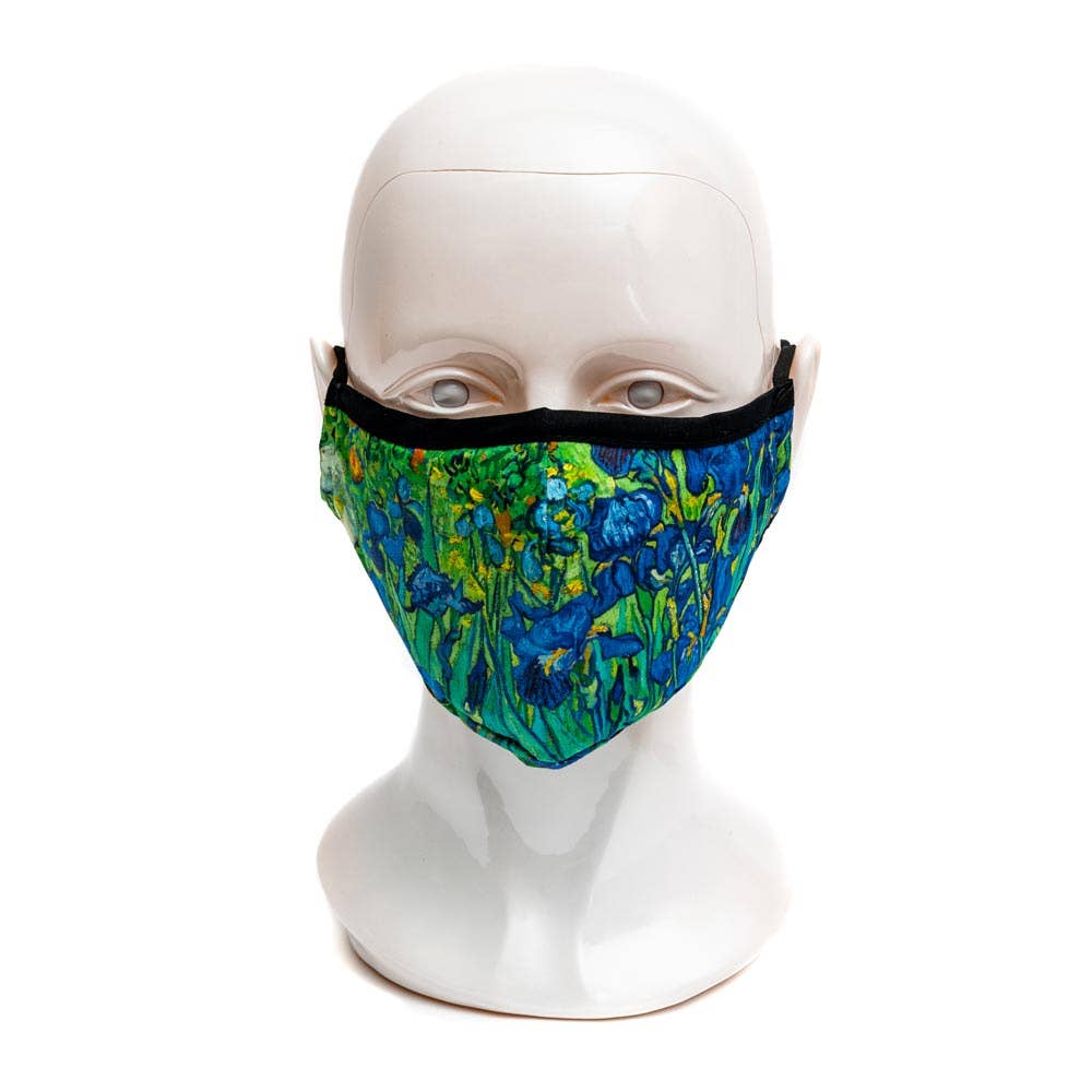 Modgy - Wholesale Protective Face Mask/Shield - Van Gogh Irises Fashion Mask3