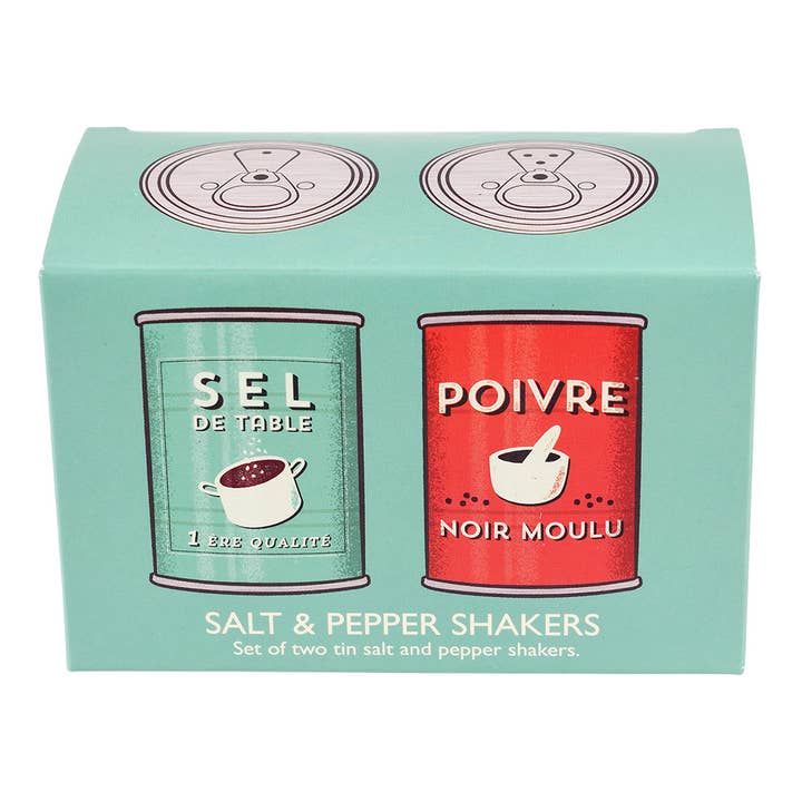 Rex B2B - Europe - Wholesale Salt & Pepper Shaker Set - Tin salt and pepper shakers - Sel and poivre2