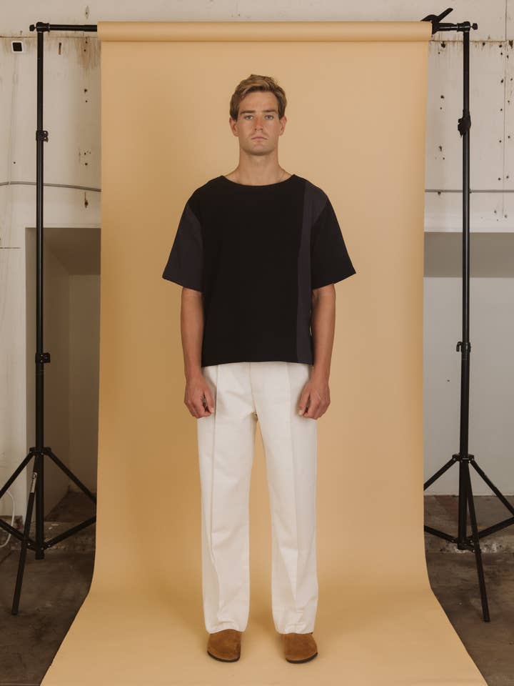 Noir Kasbah Tee for wholesale by BERBA