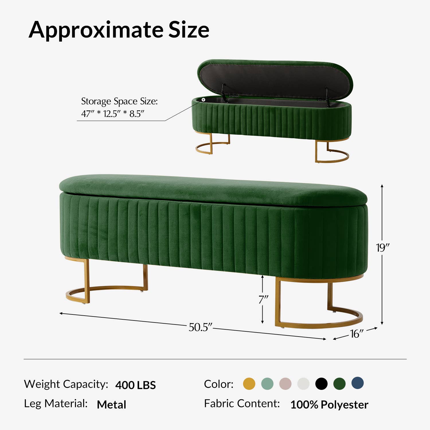 Karat Home - Wholesale Bench - Paula Storage Bench19