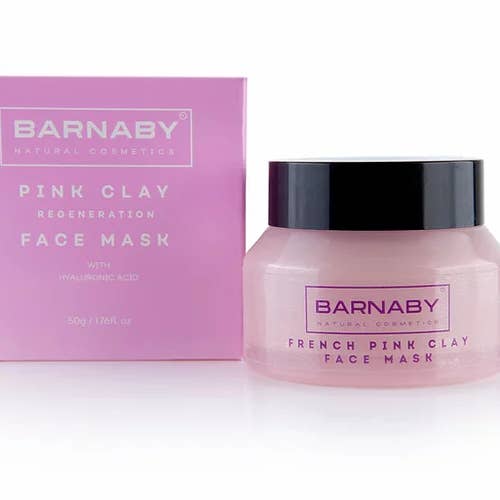 French Pink Clay Face Mask for wholesale by Barnaby Skincare