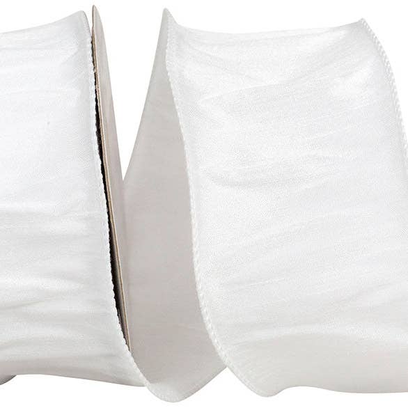 Dupioni Supreme 92975W-810-40h, 2,5" x 20 m, color avorio per la vendita all'ingrosso da parte di Trendy tree