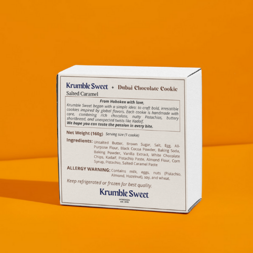 Krumble Sweet – wholesale Kakor – Dubai Chokladkaka - Salted Karamellsmak6